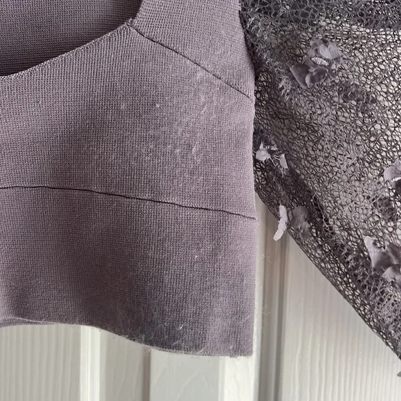 Free People Purple Lilac intimately Butterfly Top by Crop - Picture 11 of 12